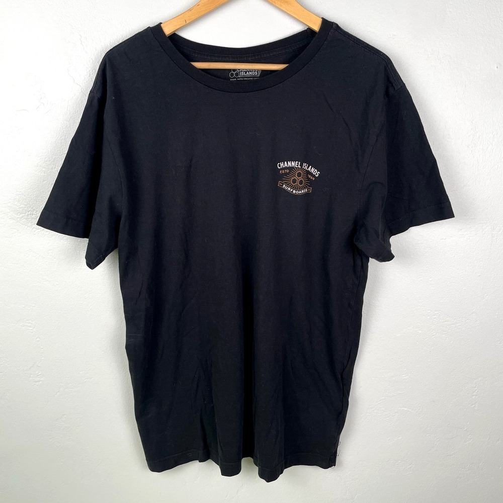 Channel Islands Surfboards T Shirt Men XL Black Graphic Tee California Surf